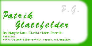 patrik glattfelder business card